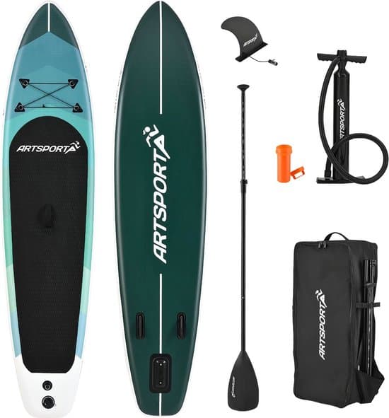 Opblaasbaar SUP Board - Blue Wave - Incl. toebehoren