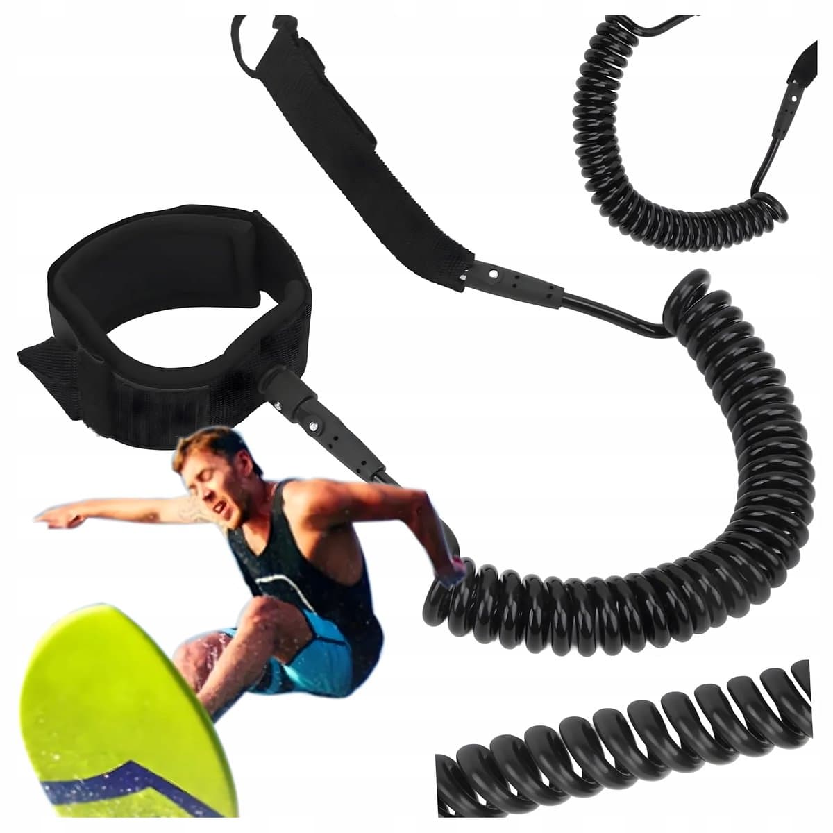 SUP Veiligheidslijn Enkelband Lange & Flexibele Leash