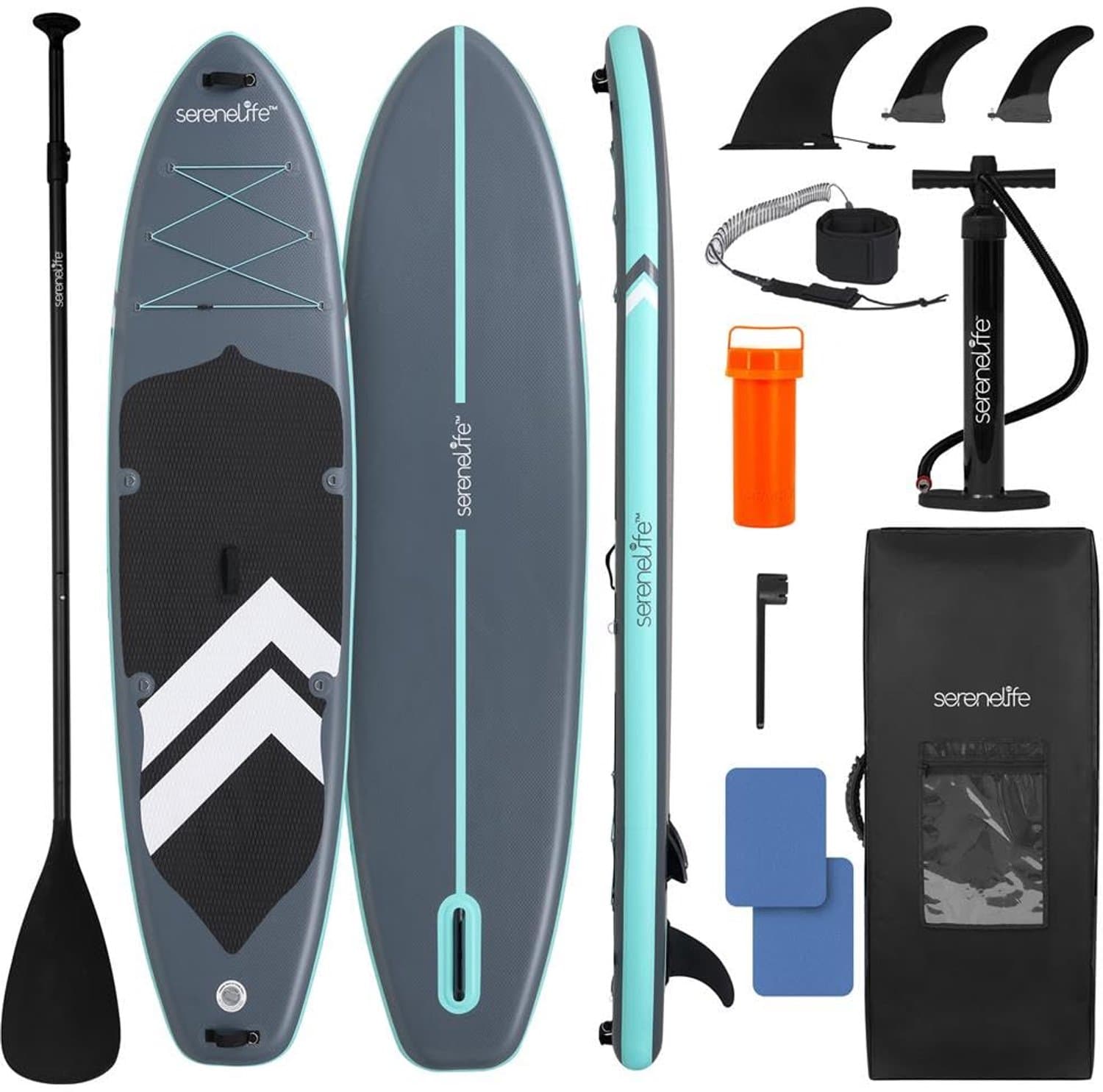 Opblaasbaar SUP x Zwart 200 kg Capaciteit, 350 cm, max 200 kg