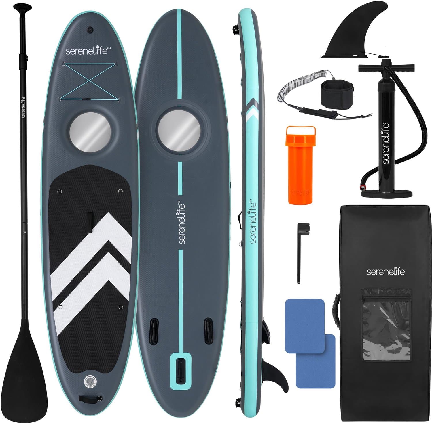 SUP 10'6" Zwart Lengte Breedte, 320 cm