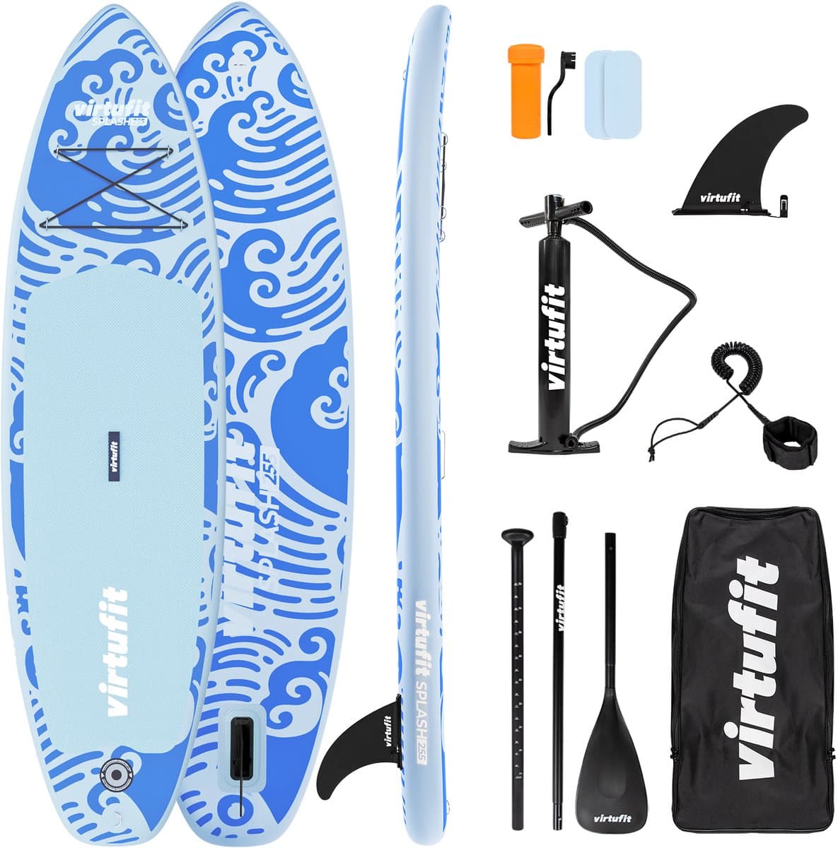 Virtufit Splash SUP Inclusief Pomp, Accessoires, 255 cm
