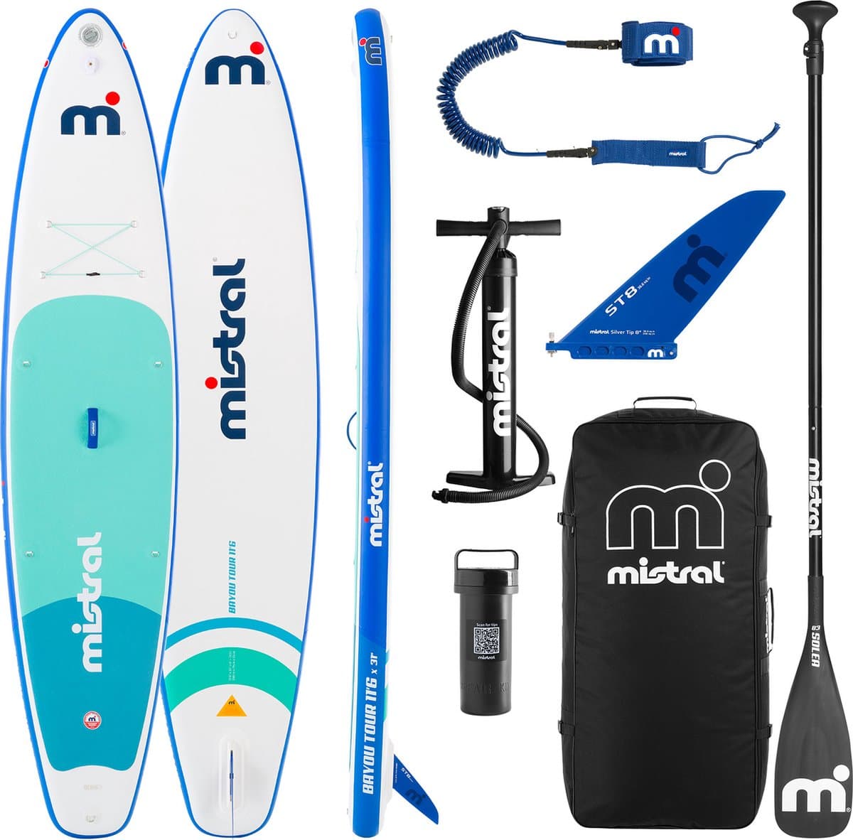 Mistral Bayou Tour 11'6 SUP Set Touring SUP, 350×79 cm