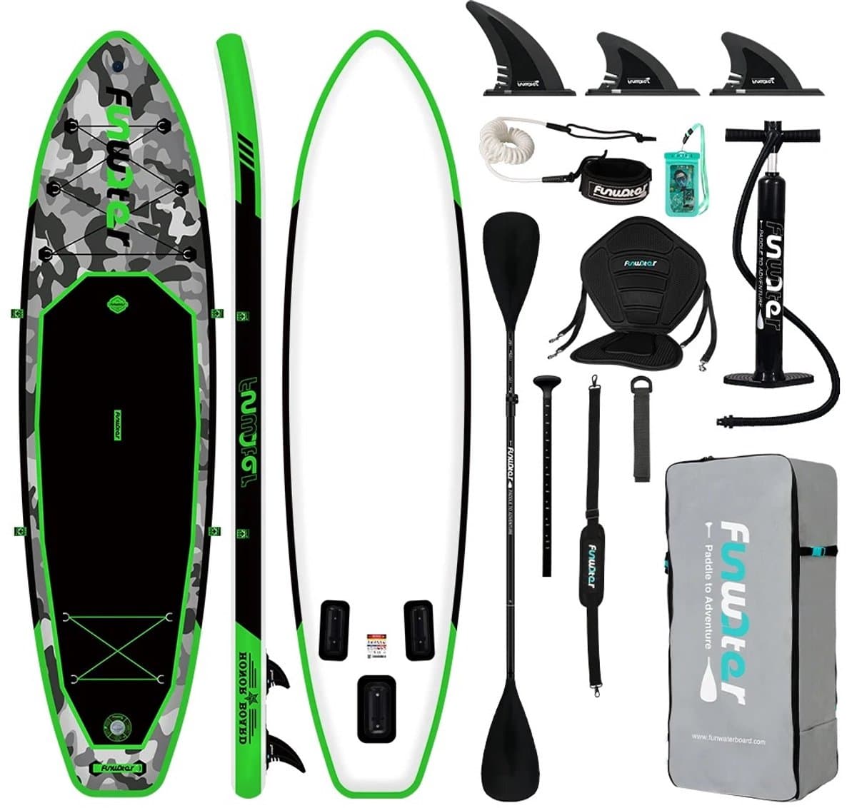Zerova SUP 165KG Draagkracht Groen, 320×84 cm, max 165 kg
