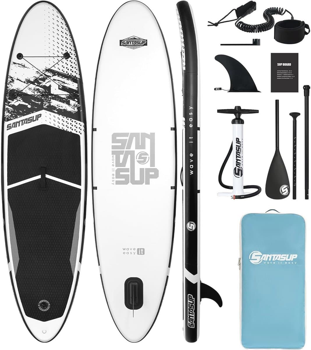 Opblaasbaar 3m Yoga SUP met Antislip Deck en Accessoires