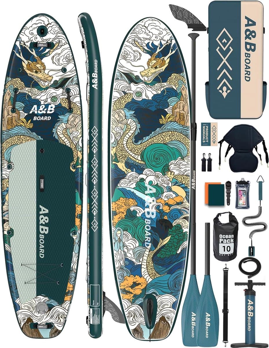 Opblaasbaar Watersport Extra Breed Stabiliteit, 335×88 cm