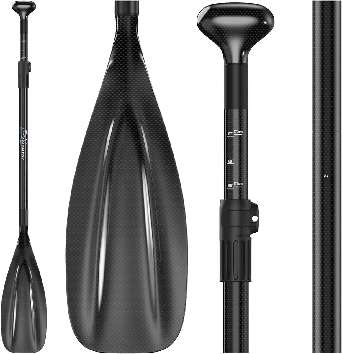 SnelShoppen Fowawu Half Carbon/Volledige Carbon SUP Peddels 3