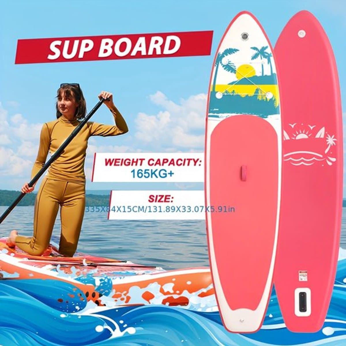 Opblaasbare Stand Up Paddle Board PVC Materiaal