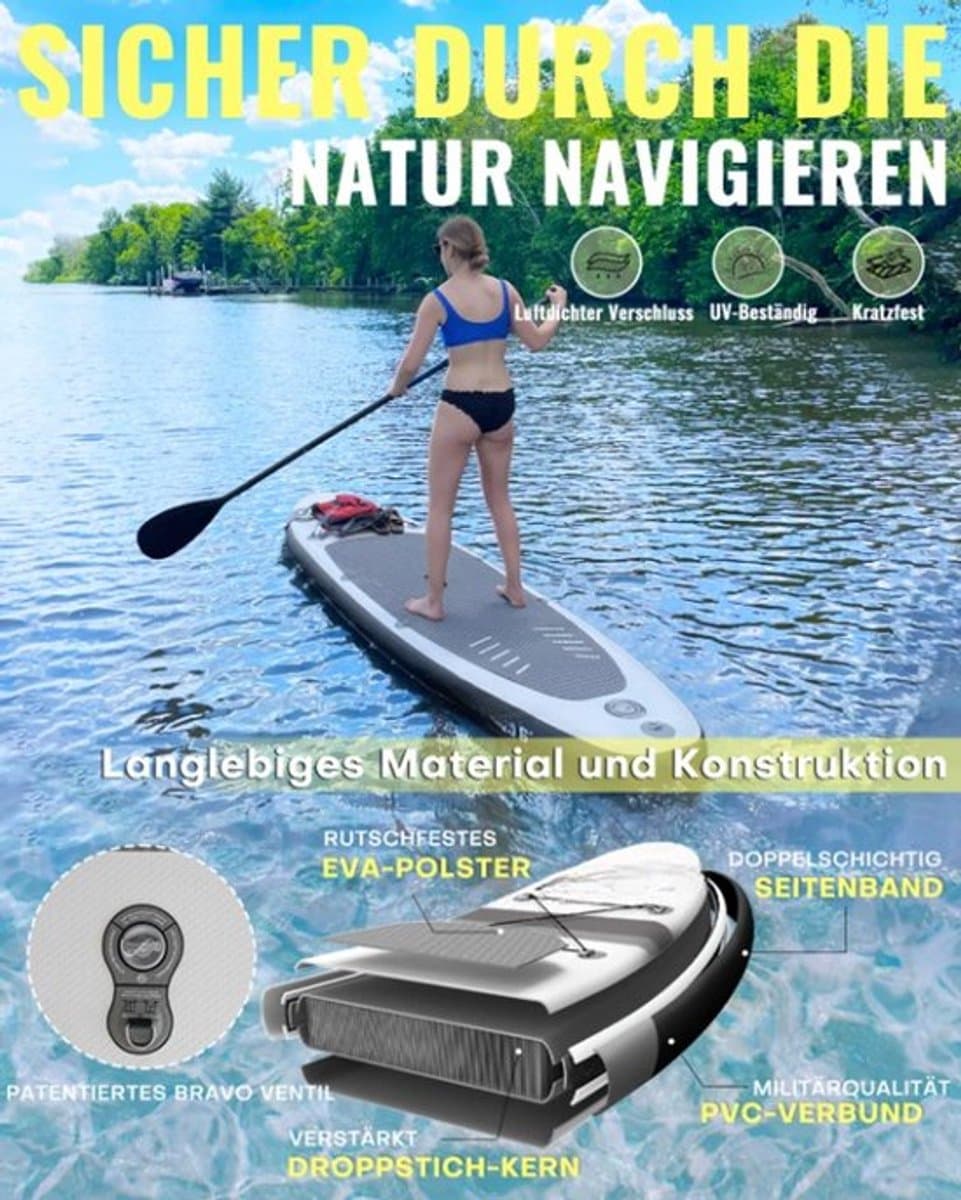 Opblaasbare Stand Up Paddle Board Lichtgewicht