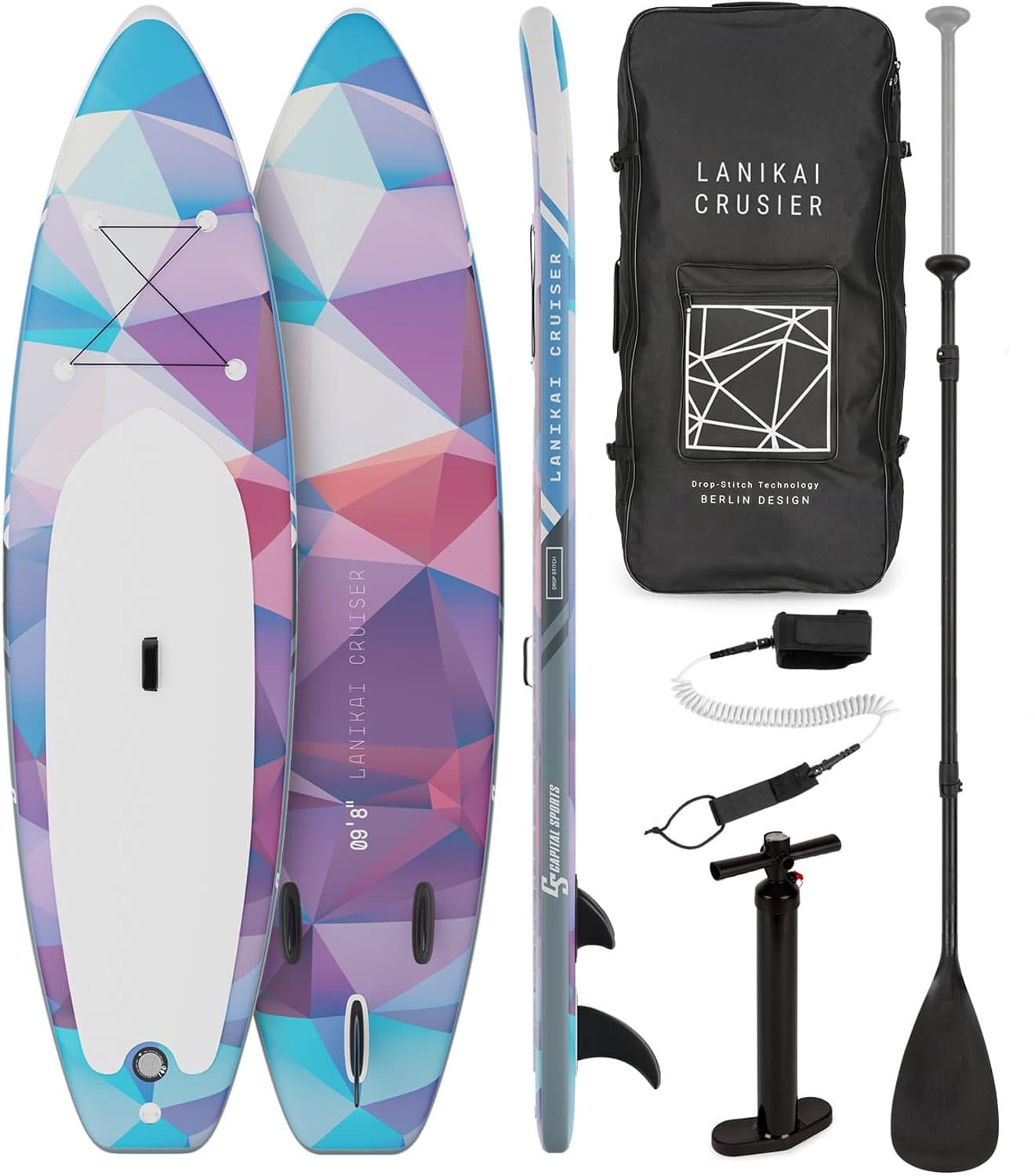 Inflatable SUP Set All Rounder met Aluminium, 305 cm