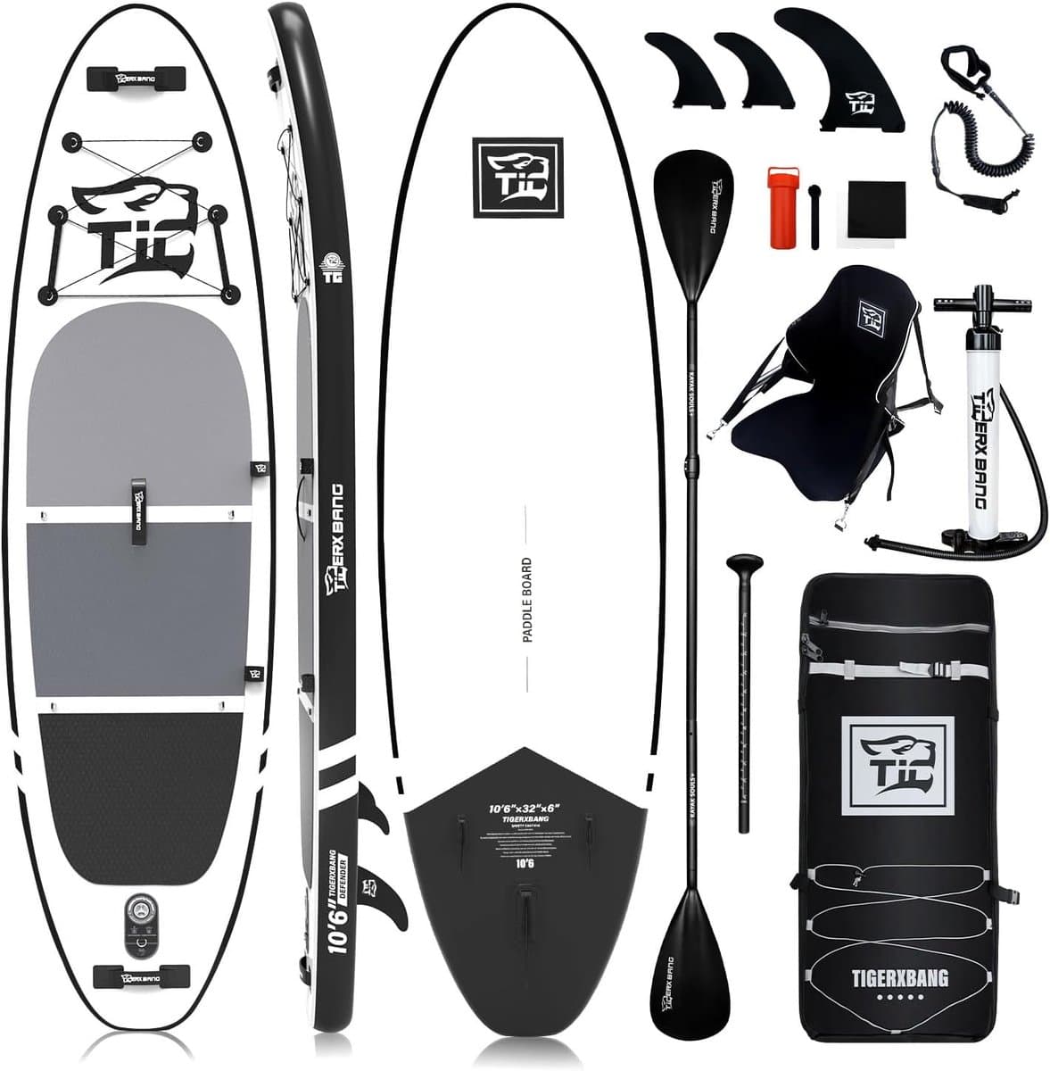 Opblaasbaar 10'6" x 32" met Premium Accessoires, 10.5'