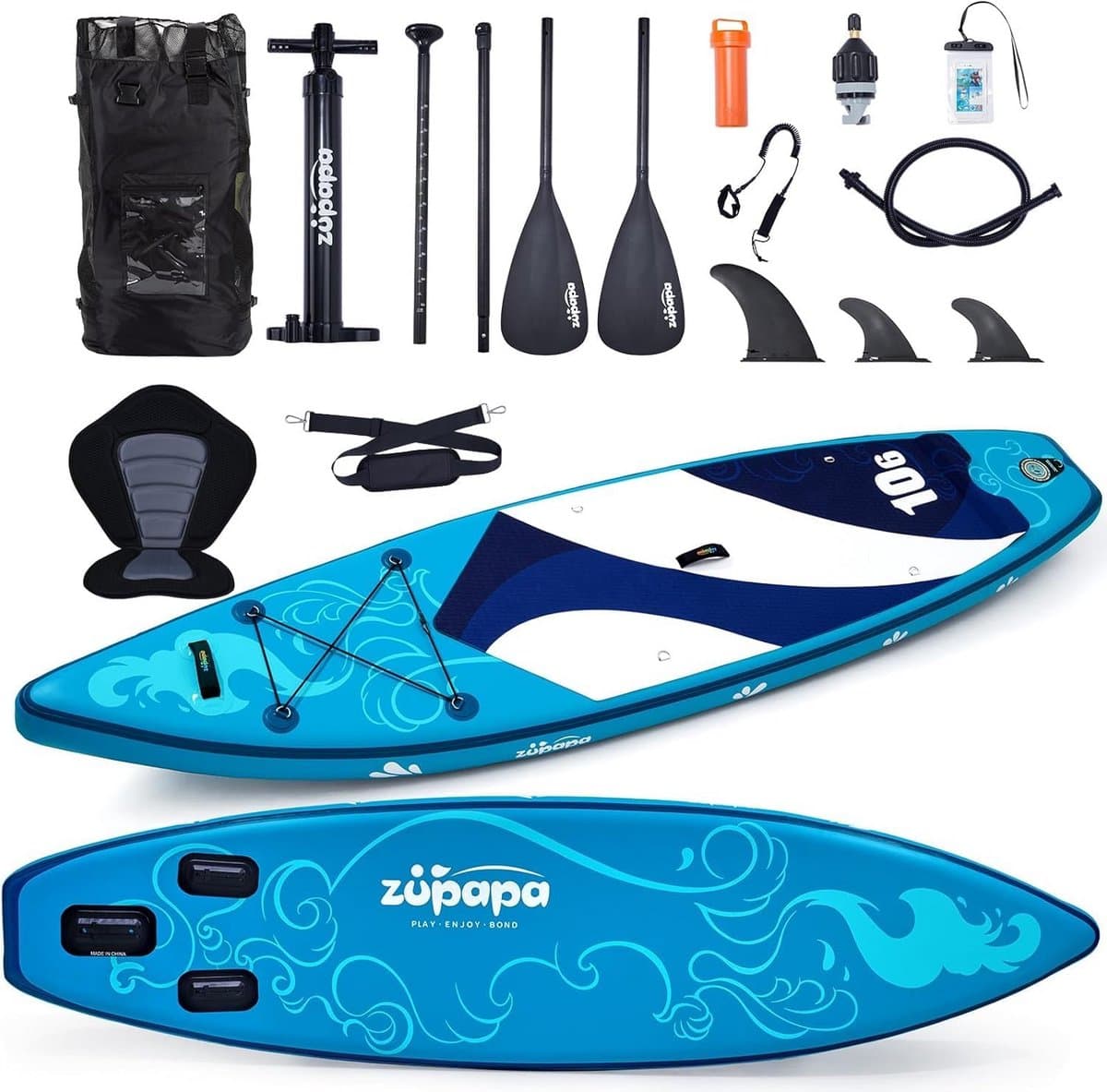 Opblaasbaar Surfplank Kajak Watersport Avontuur, 323 cm