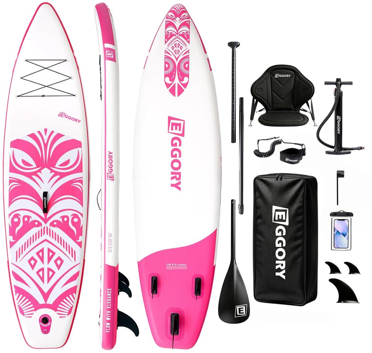 SnelShoppen extra breed SUP board met afneembare vin, drijvende