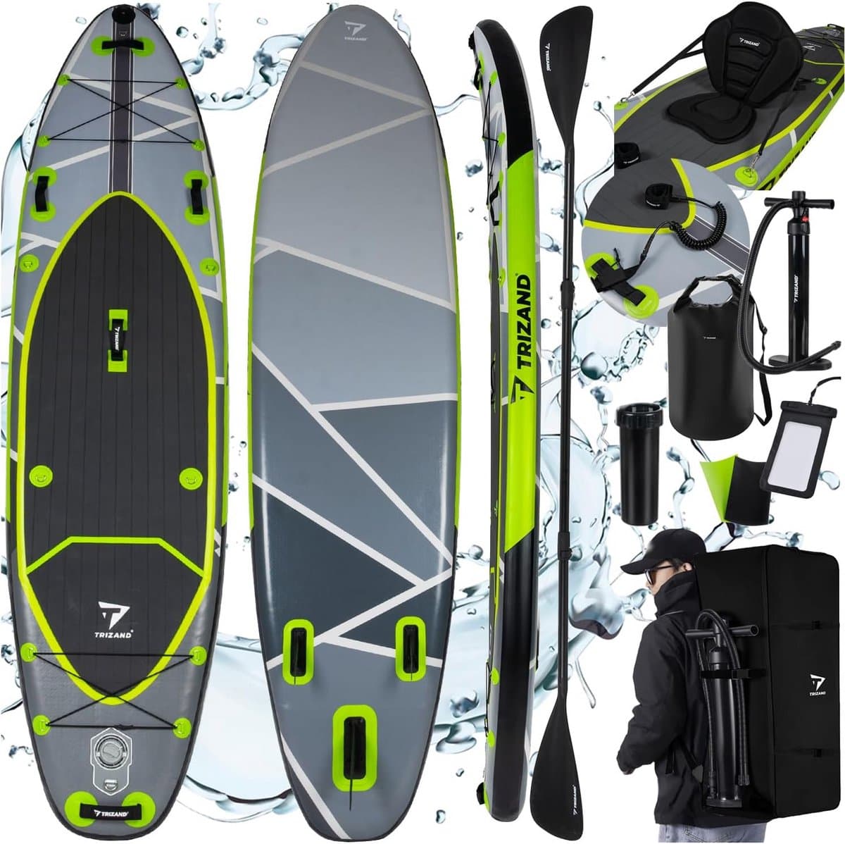 Opblaasbaar SUP met Comfortabele Zitting, 335 cm