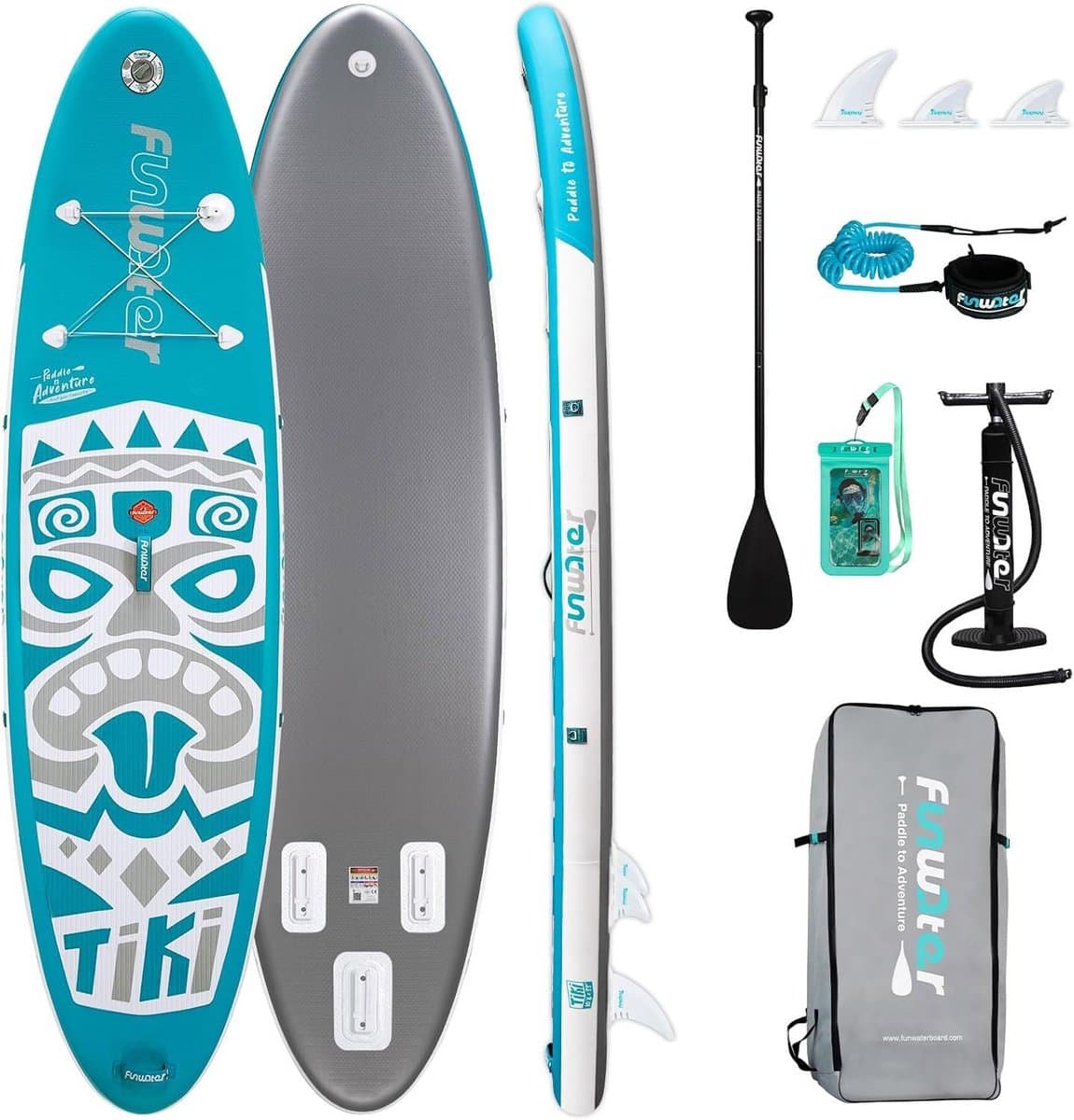 Opblaasbaar Stand Up (SUP) 10'6" 11'6" Compleet, 10.5'