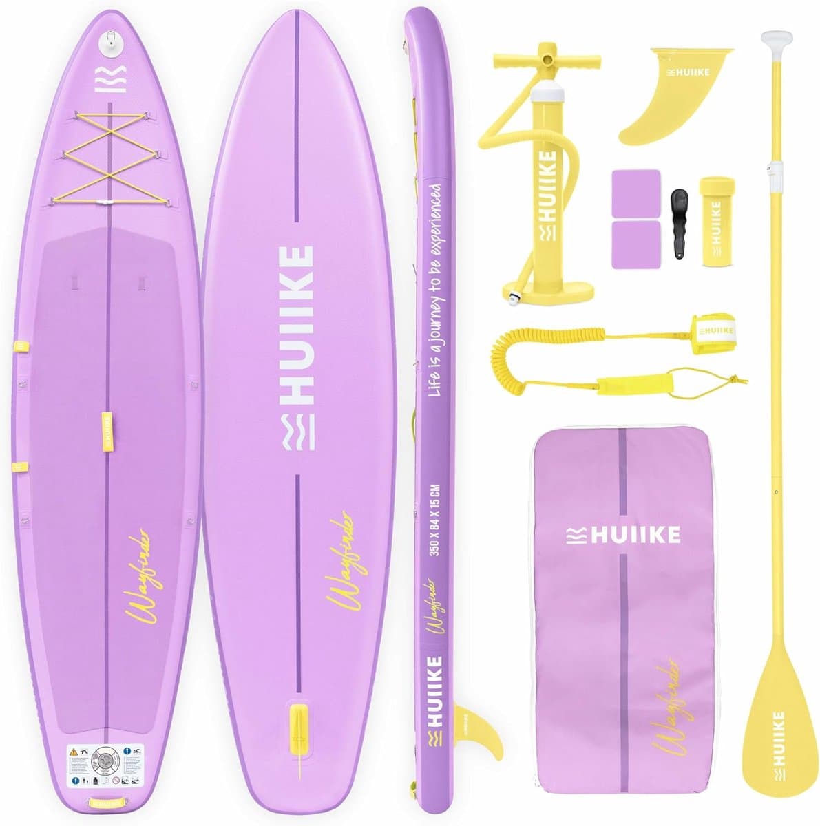 Opblaasbaar SUP Peddelboard Set Lange Tochten, 350×84 cm