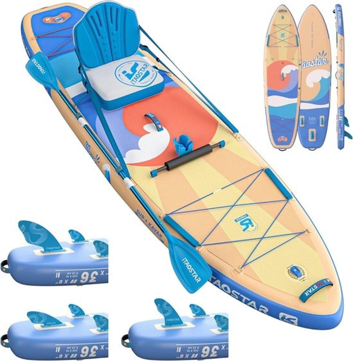 Onbekend 36" Super Wide voor Volwassenen met Premium SUP
