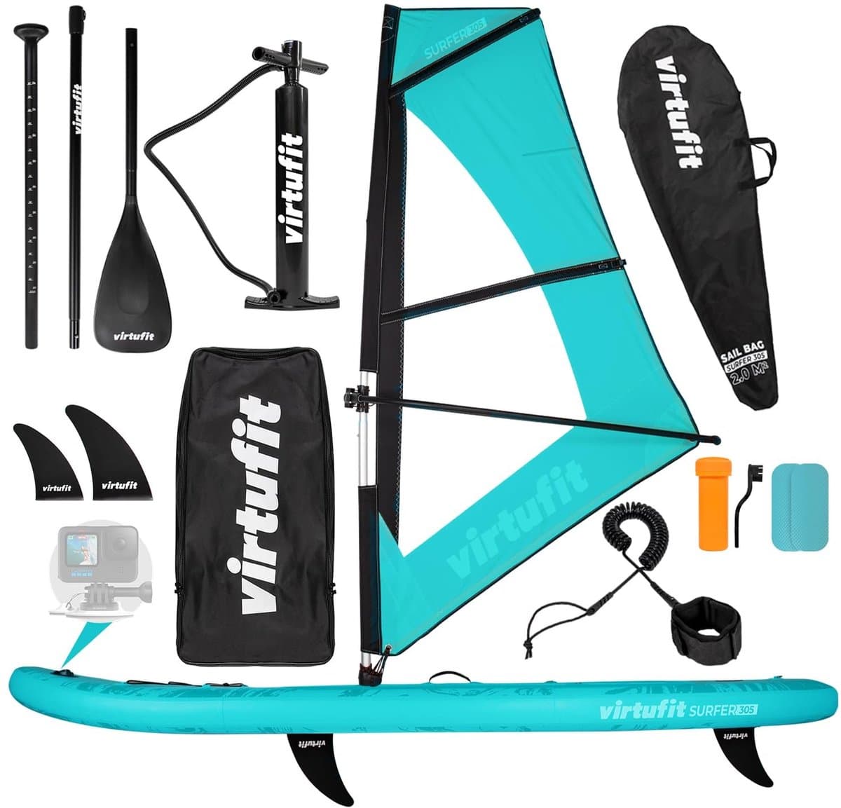 Supboard SUP Surfer 305 met Windsail