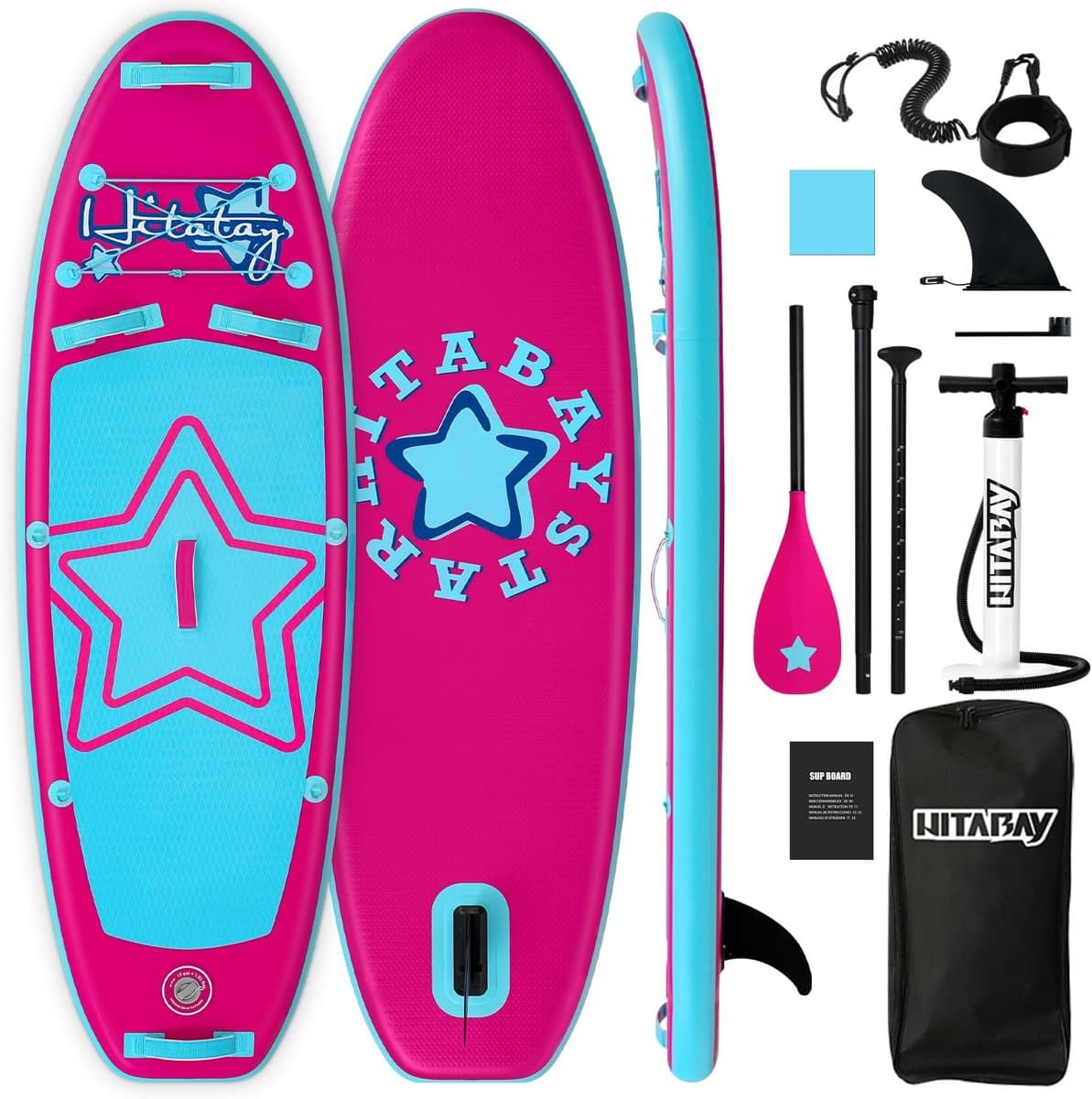 Opblaasbaar Stand Up Set voor Kinderen Compleet, 228×76 cm