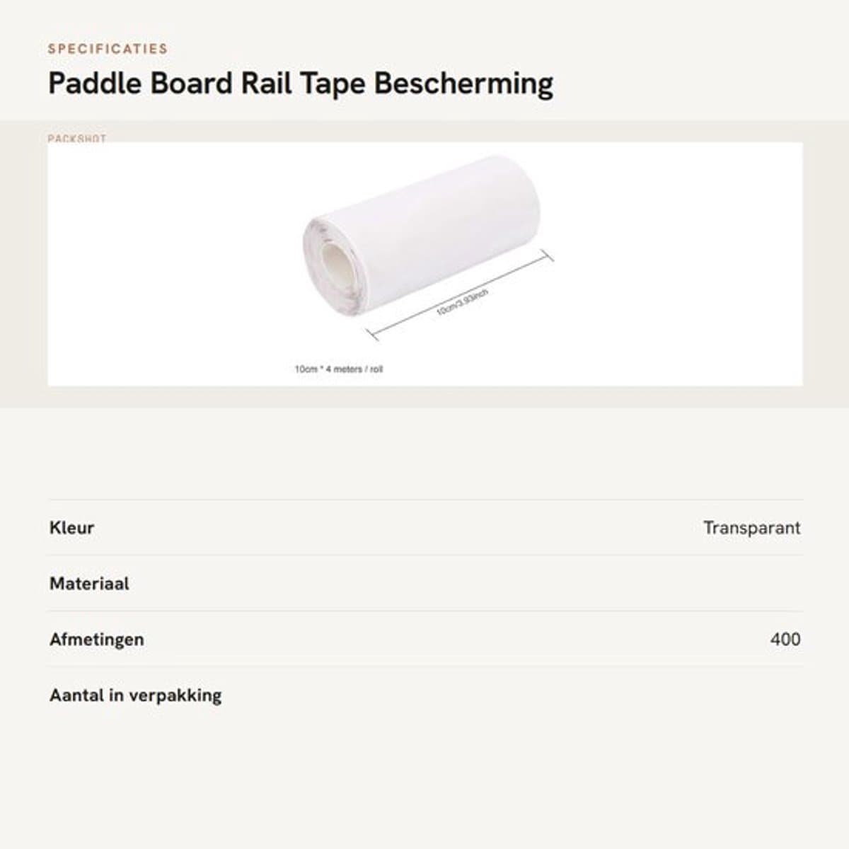 PVC UV beschermende tape voor DailyGoods
