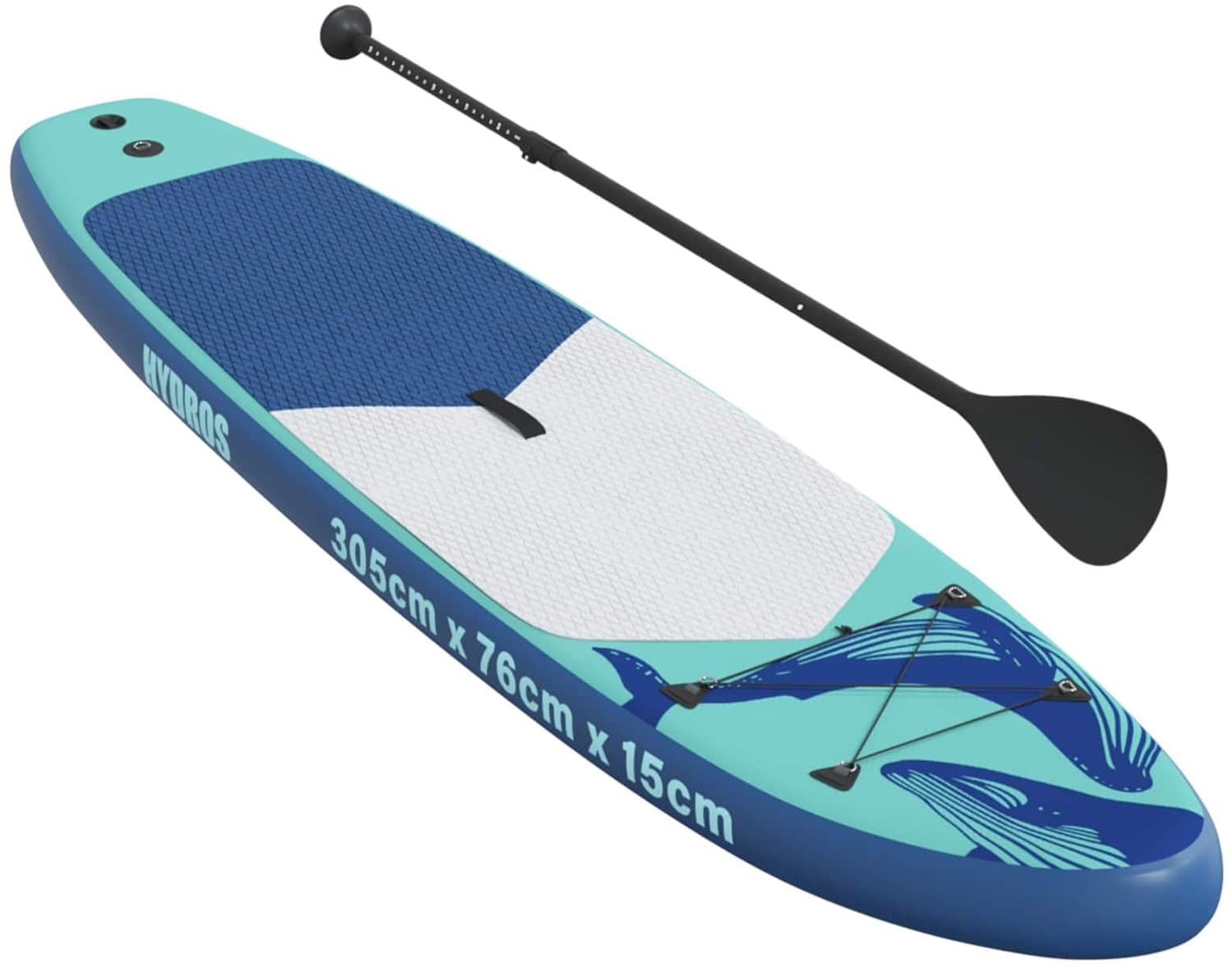 SUP Blauw 130 kg Draagvermogen, 305×76 cm, max 130 kg