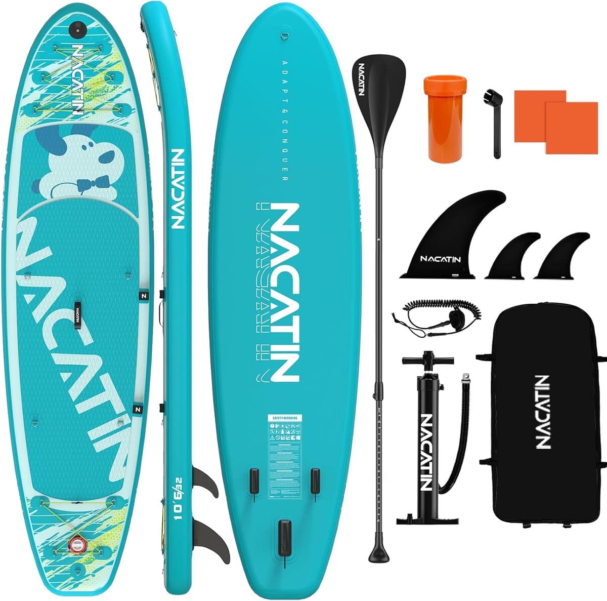 Opblaasbaar SUP Watersport Suppen Zelfnivellerend, 320×81 cm