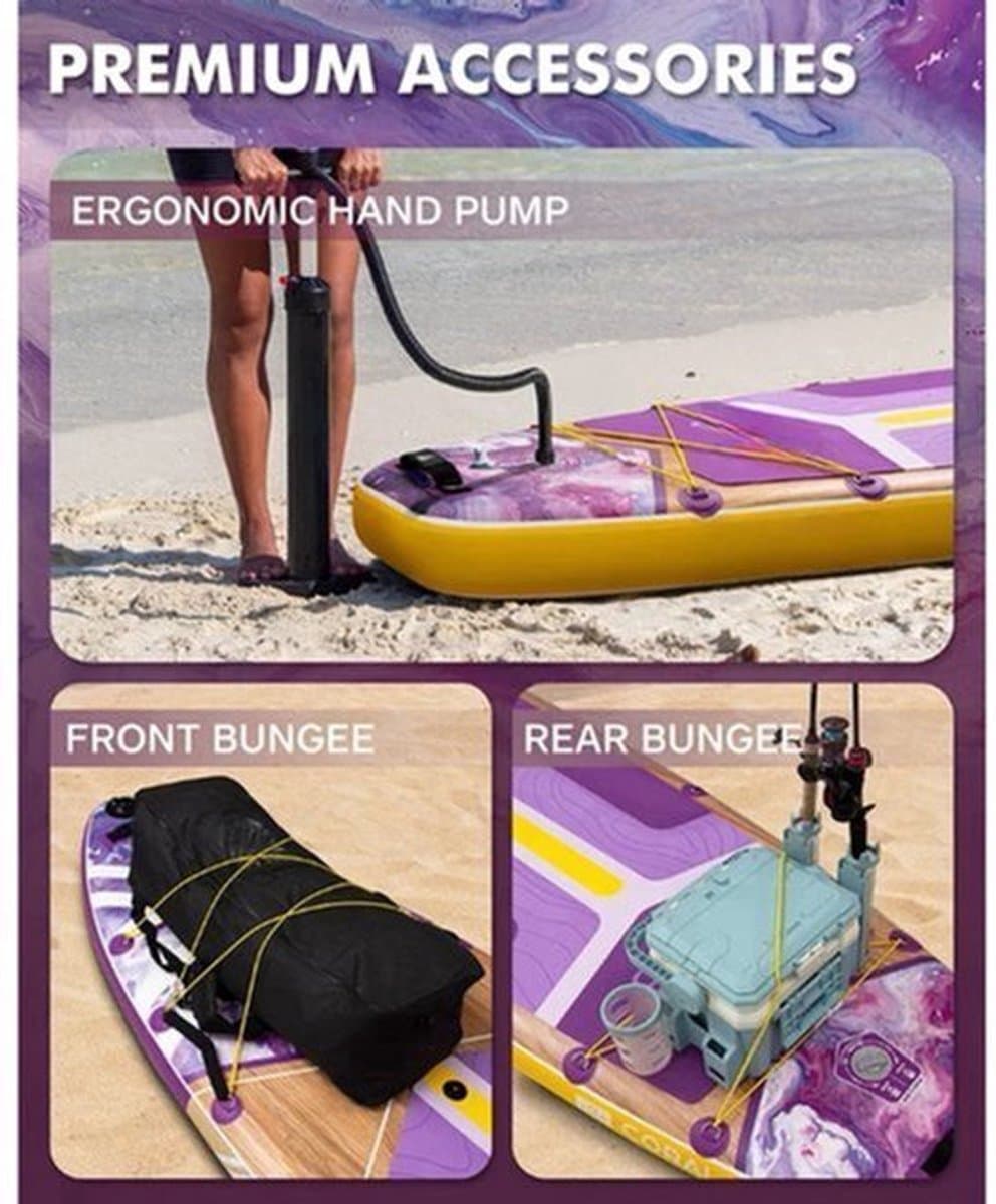 Opblaasbaar Waterdicht Board SUP Lichtgewicht SUP, 351 cm, max 175 kg