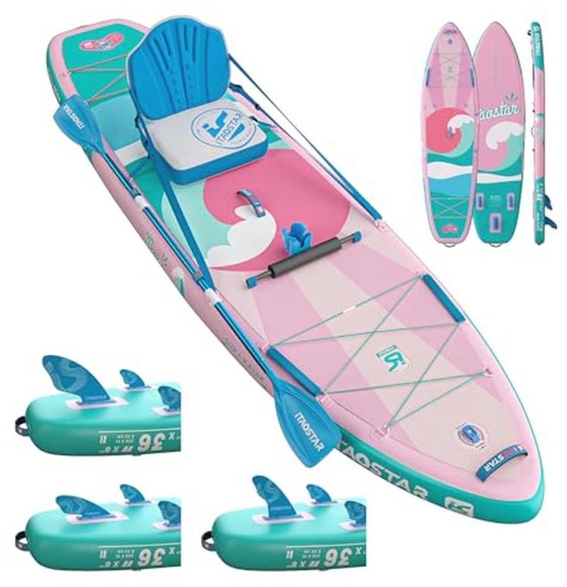 Onbekend iTAOSTAR SUP board voor beginners, SUP board met zitting