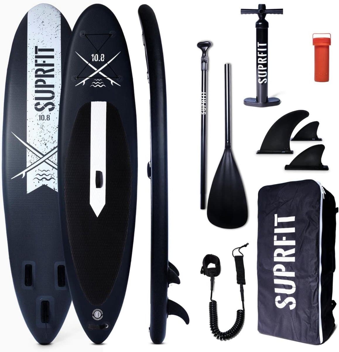 Opblaasbare SUP met dubbele pvc coating 10.8 inch, 330×78 cm, max 150 kg