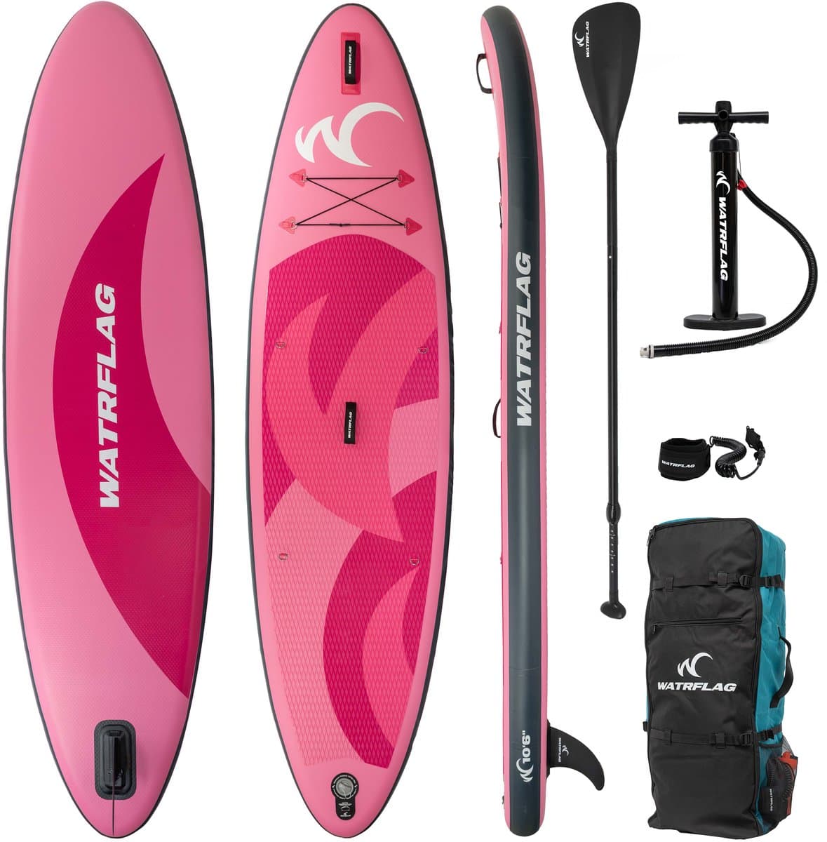 Watrflag Glide Pink SUP 10'6'' Set Allround Stand, 320 cm