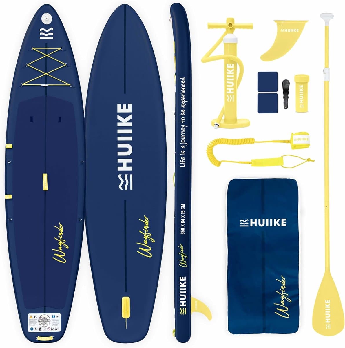 Opblaasbaar SUP Peddelboard Set Lange Tochten, 350×84 cm