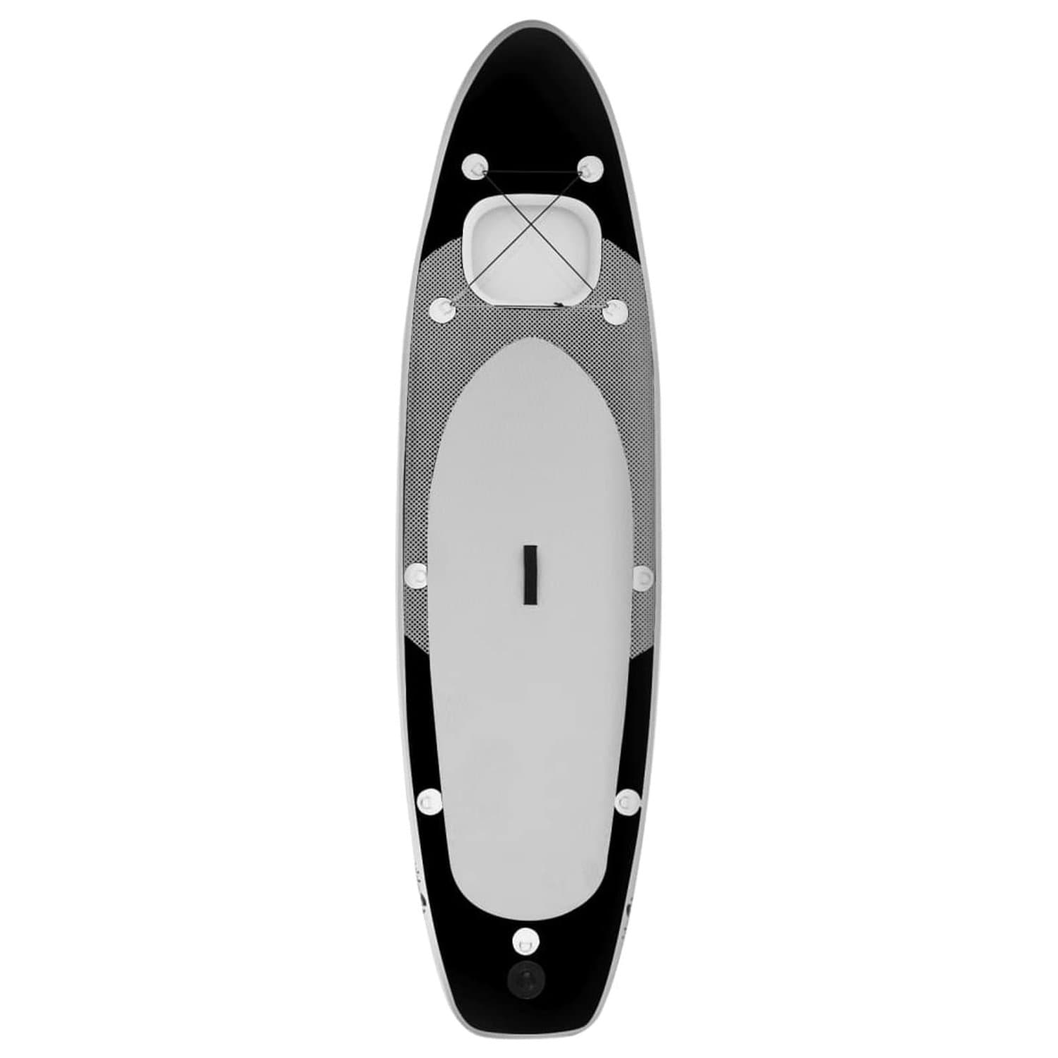 Opblaasbaar SUP Zwart Recreatief Peddelen PVC, 330×76 cm