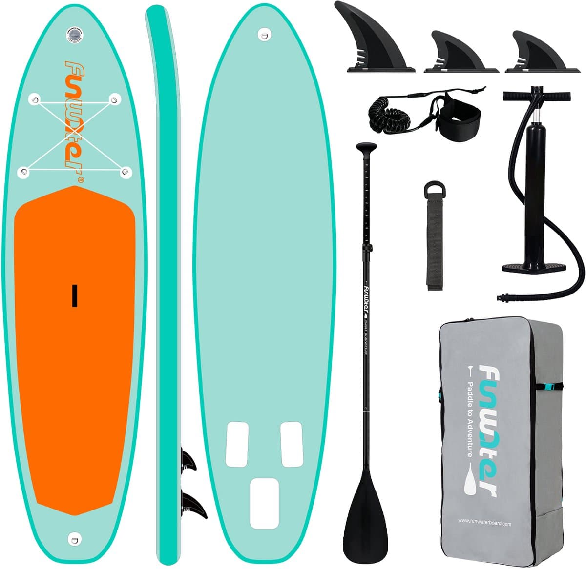 Funwater SUPFW62A SUP 180 kg draagvermogen drop, 320 cm, max 180 kg