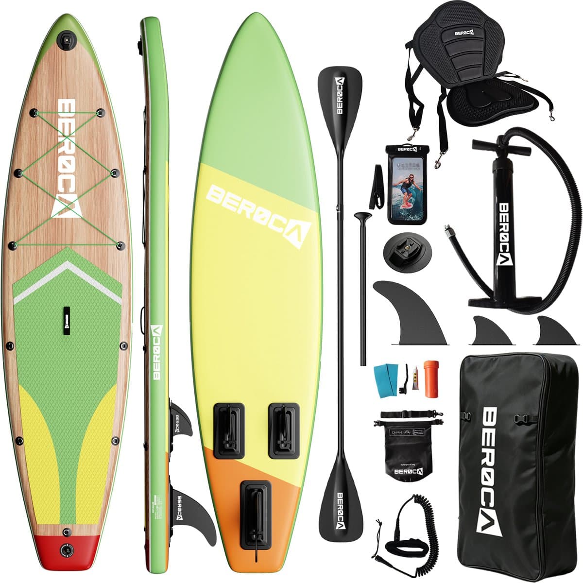 Beroca SUP SUP Houtnerf Geel, 320×81 cm, max 160 kg