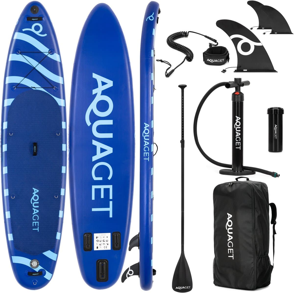 SUP Blauw, 350×81 cm, max 150 kg