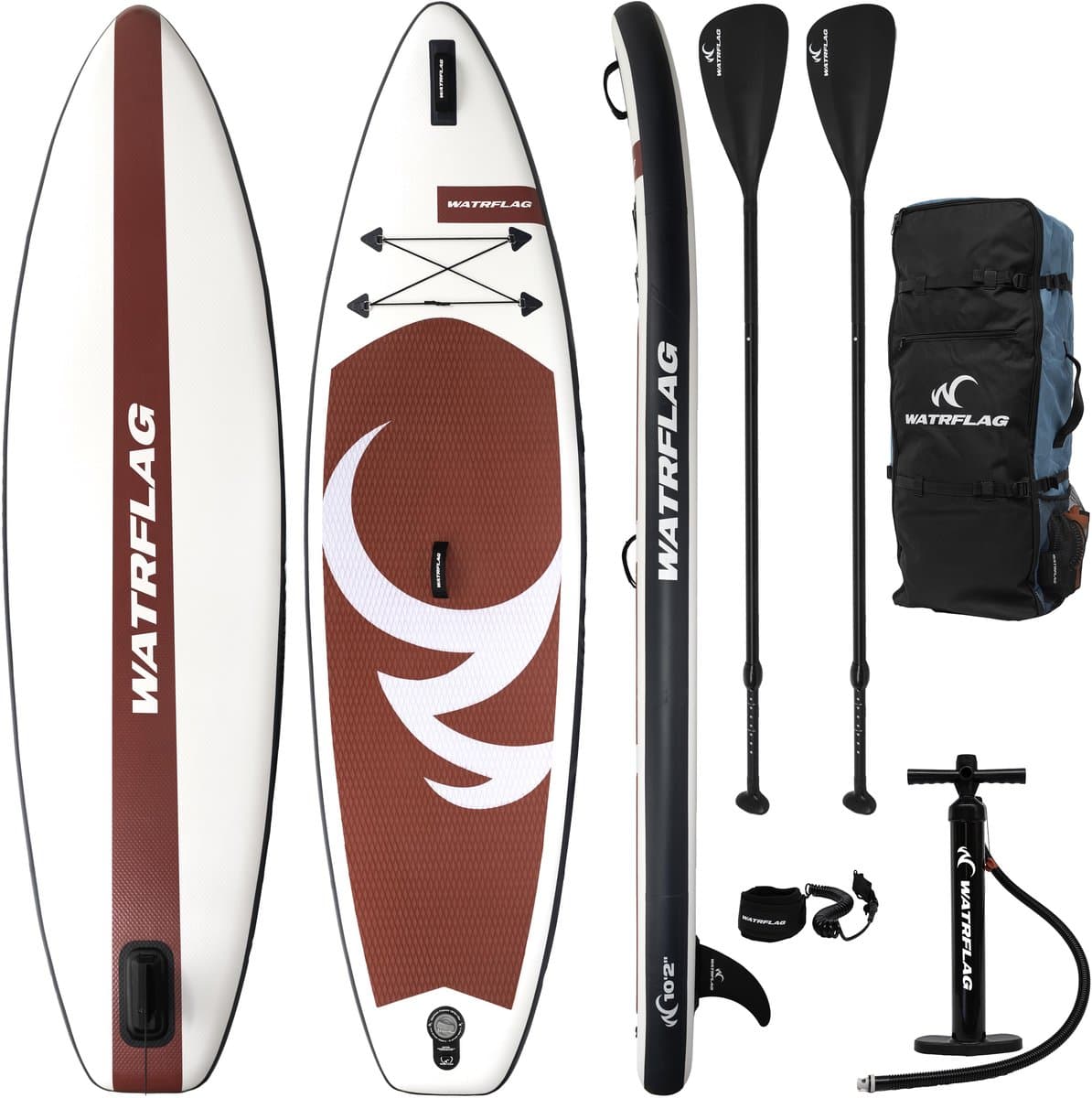 Watrflag Spinner Bordeaux SUP 10'2'' Set Allround, 310 cm